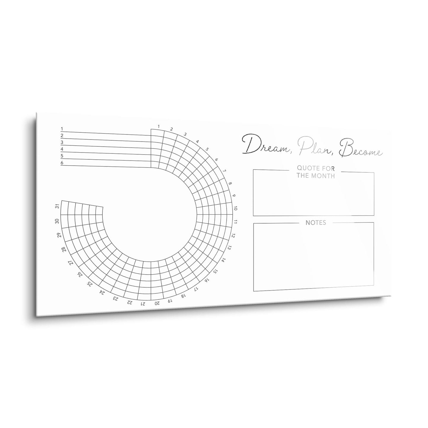 Minimalistic White Dream Plan Become | 24x12