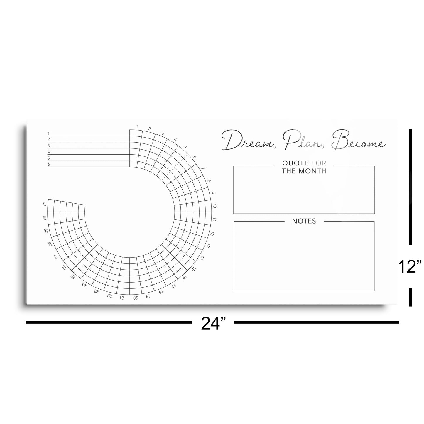 Minimalistic White Dream Plan Become | 24x12