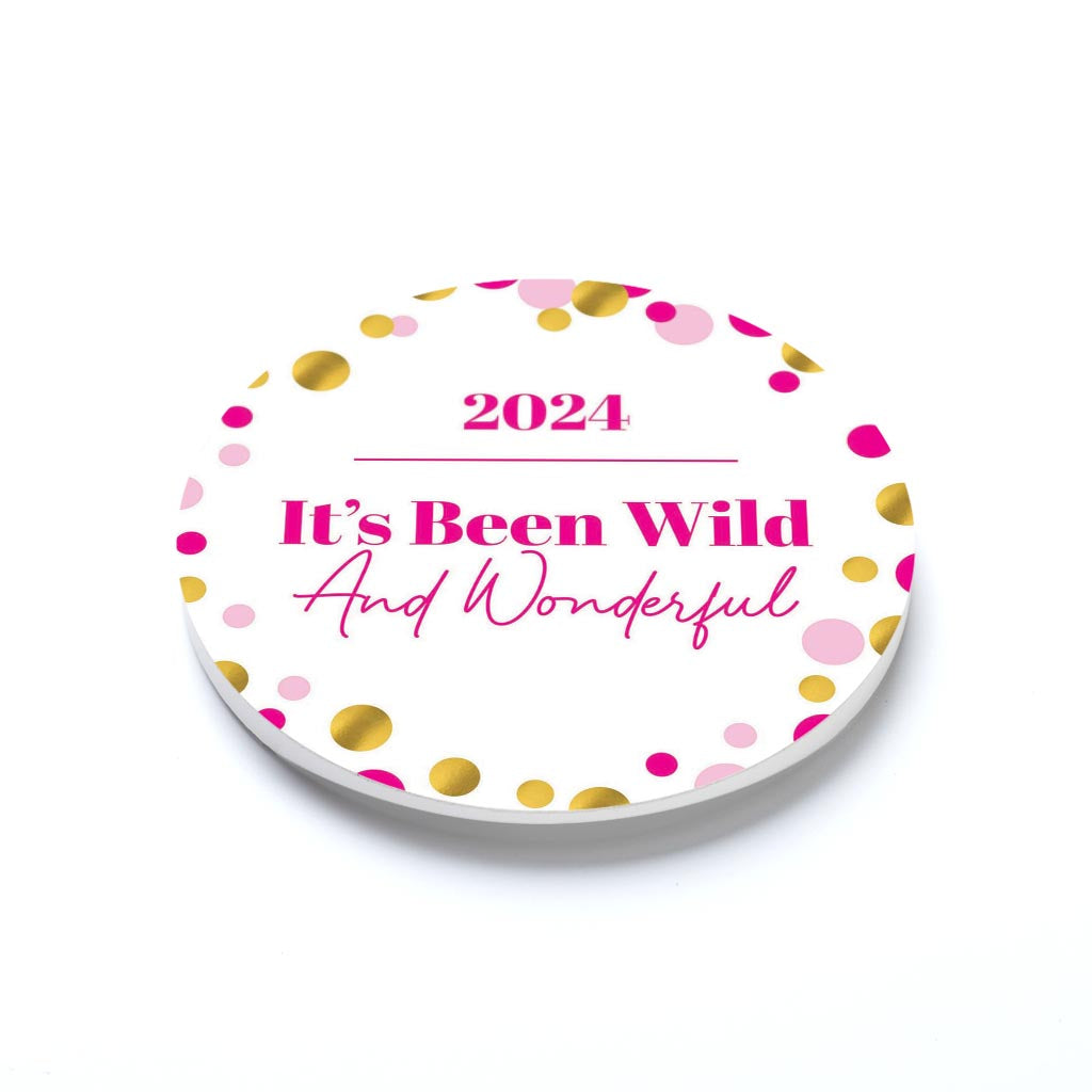 Graduation 2024 It's Been Wild Pink Confetti | 2.65x2.65