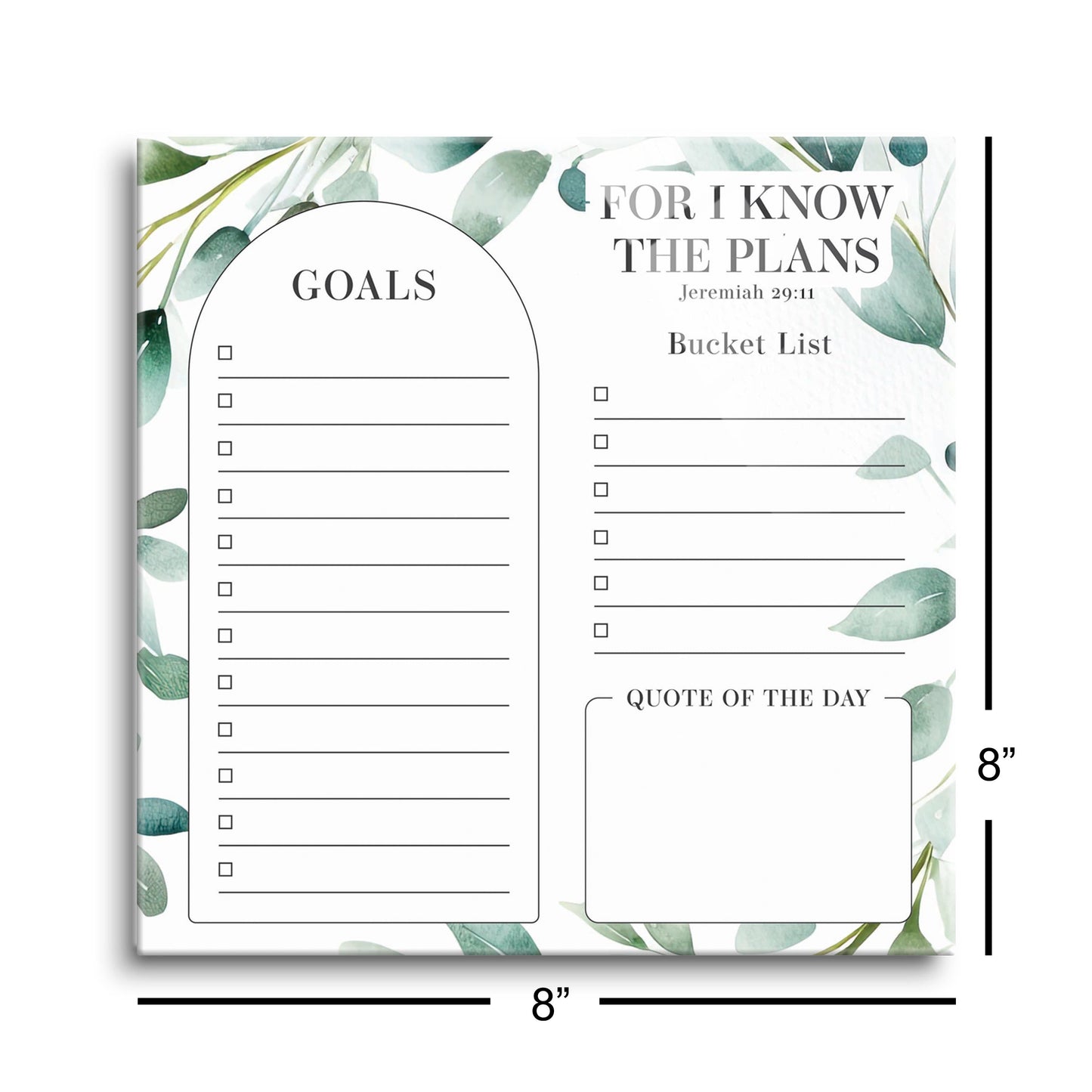 Graduation Tracker Sage Leaves I Know The Plans | 8x8