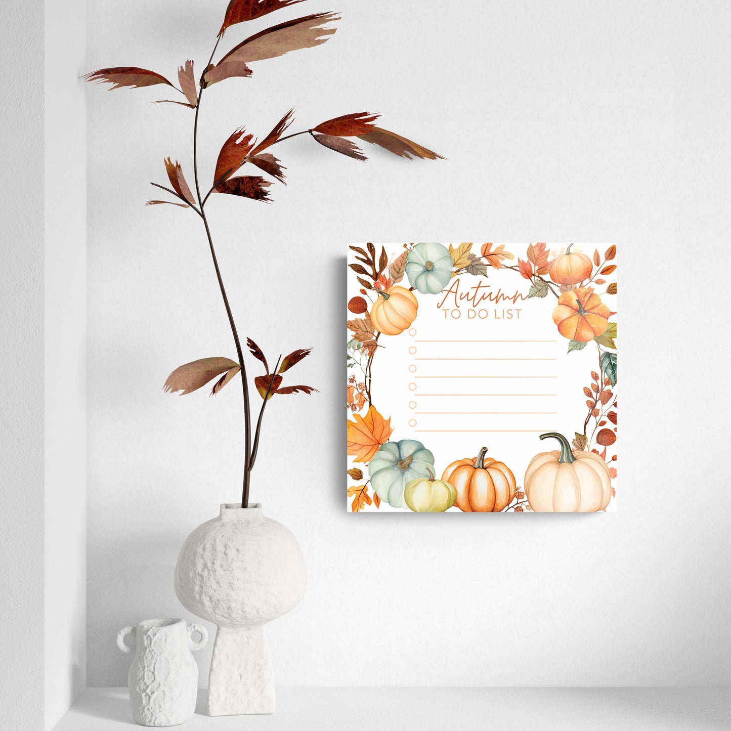 Autumn Pumpkins and Leaves To Do List | 8x8