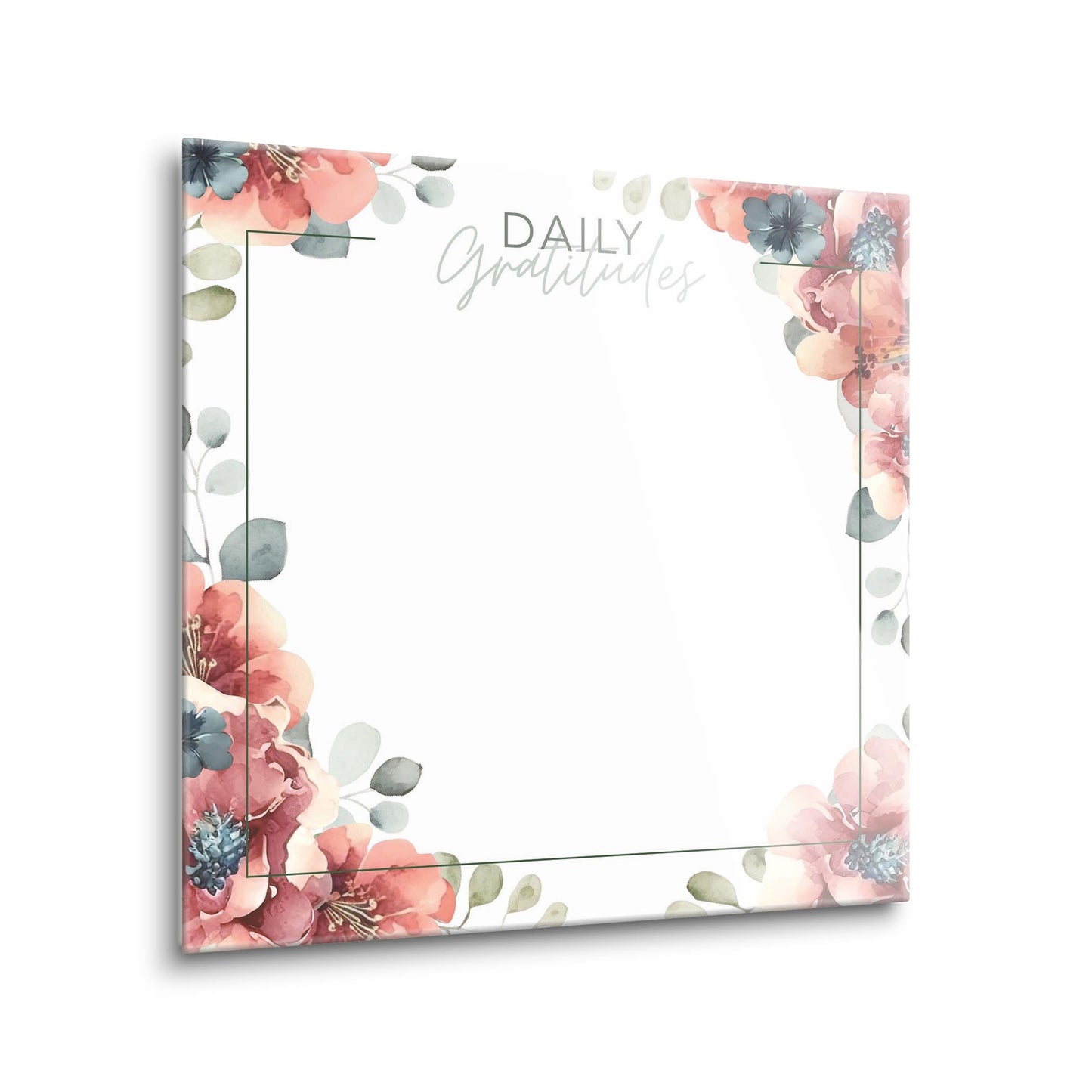 Floral Daily Gratitudes Message Board | 12x12