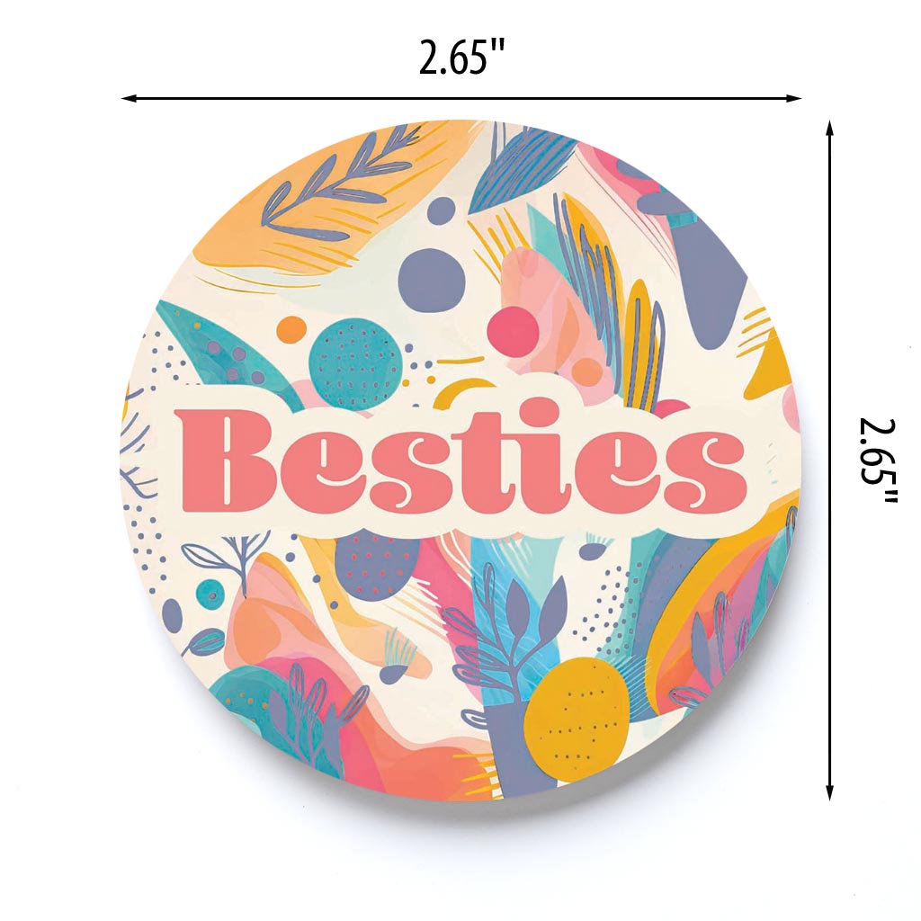 Valentine's Day Besties Abstract Pattern | 2.65x2.65