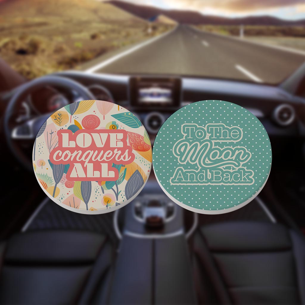 Valentine's Offset Car Coaster Set 1 | 2.65x2.65