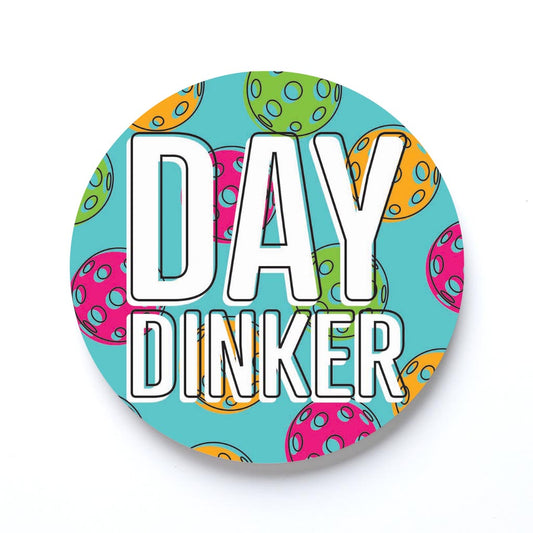 Neon Pickleball Day Dinker Blue | 4x4