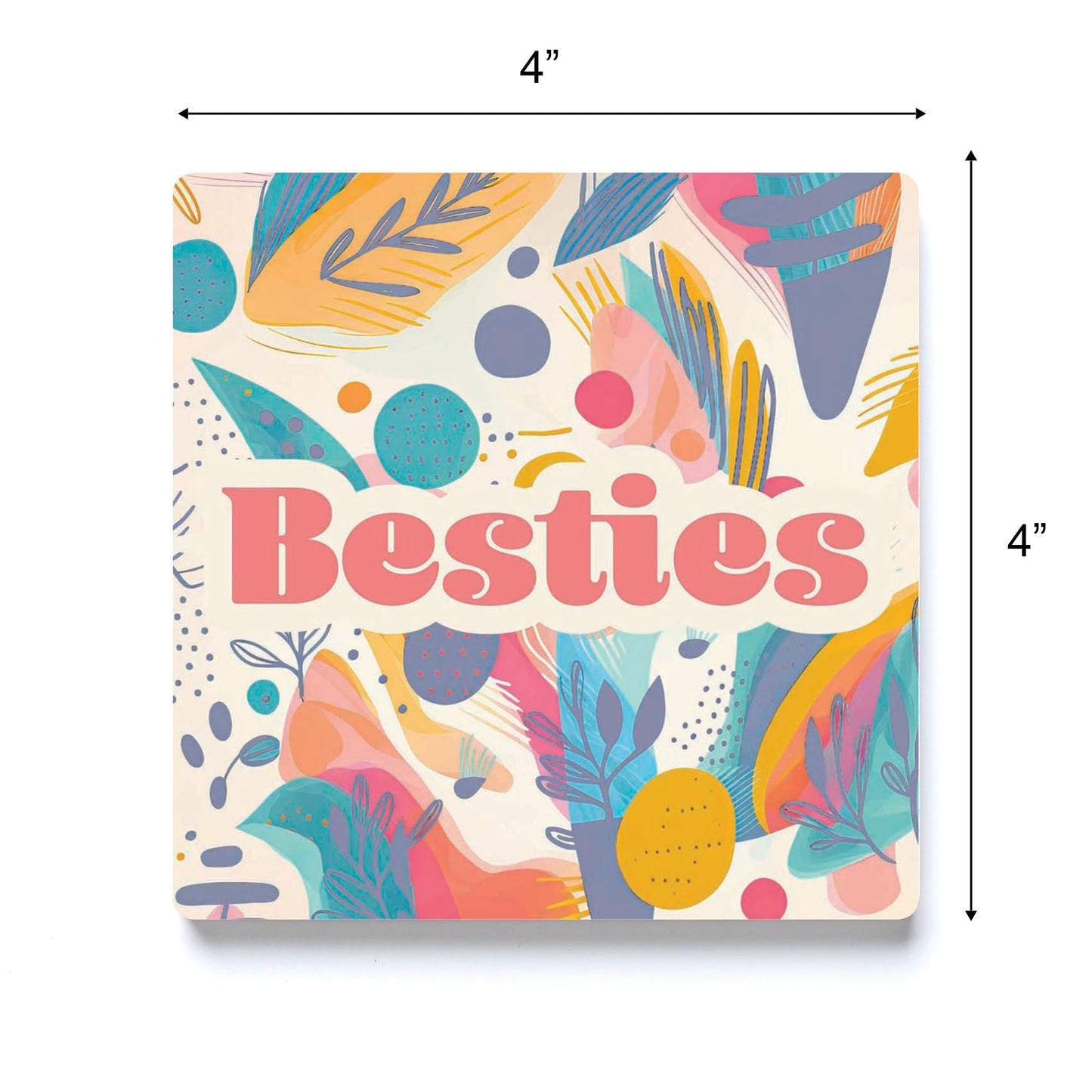 Valentine's Day Besties Abstract Pattern | 4x4