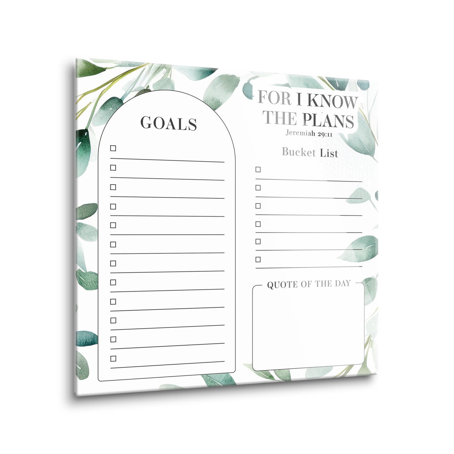 Graduation Tracker Sage Leaves I Know The Plans | 8x8