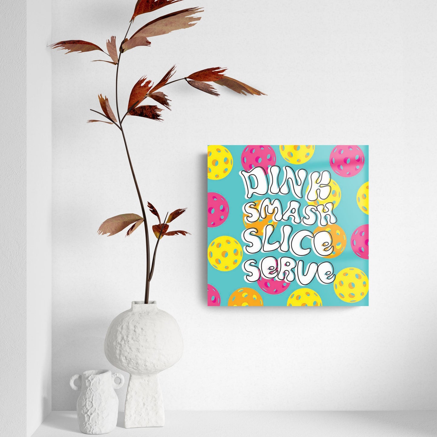 Neon Pickleball Dinnk Smash Slice Serve | 8x8