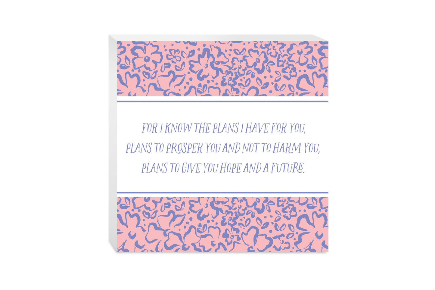 Clairmont & Co Faith For I Know The Plans | 10x10