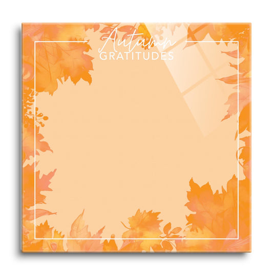 Autumn Gratitudes Orange Leaves | 12x12
