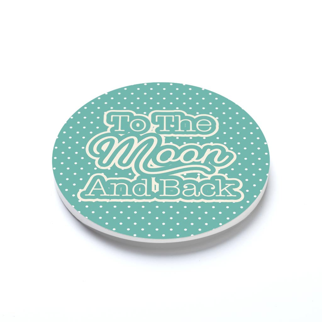 Valentine's Day To The Moon And Back Teal | 2.65x2.65