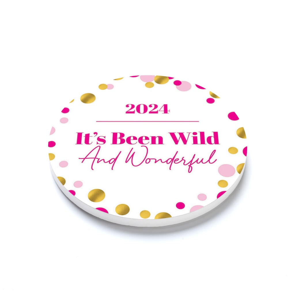 Graduation 2024 It's Been Wild Pink Confetti | 4x4