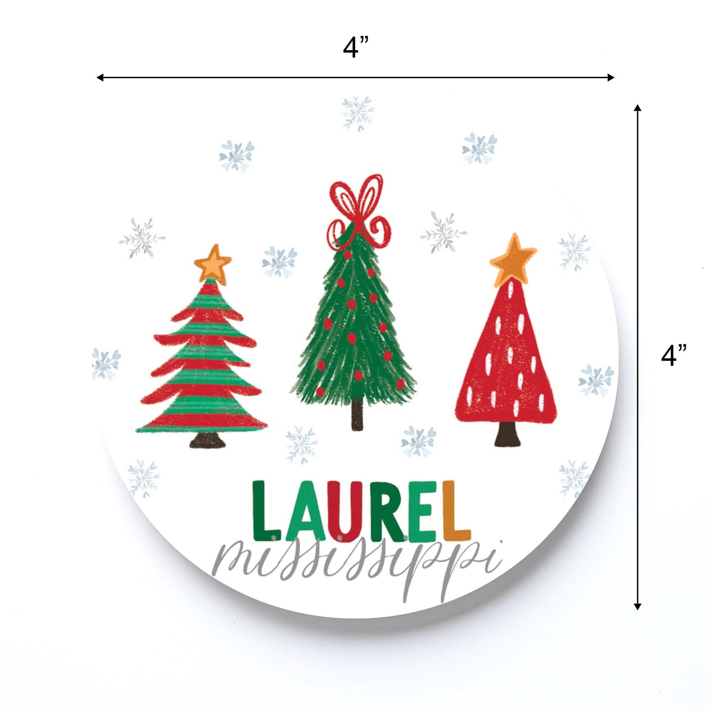 Round Coaster Love Local Whimsy Wonderland Traditional | 4x4