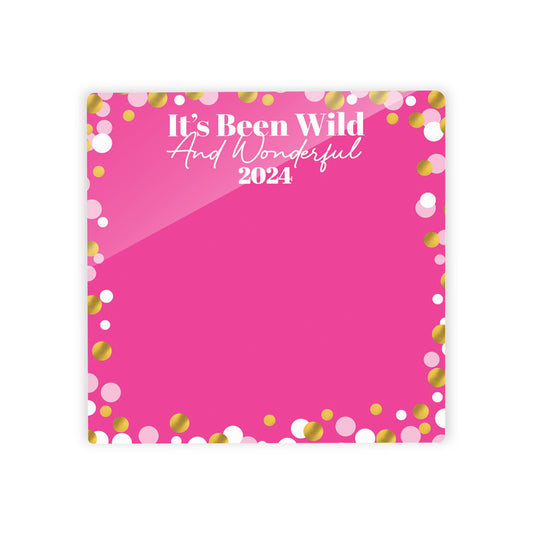 Graduation Reminders Pink Confetti Wild Wonderful | 4x4