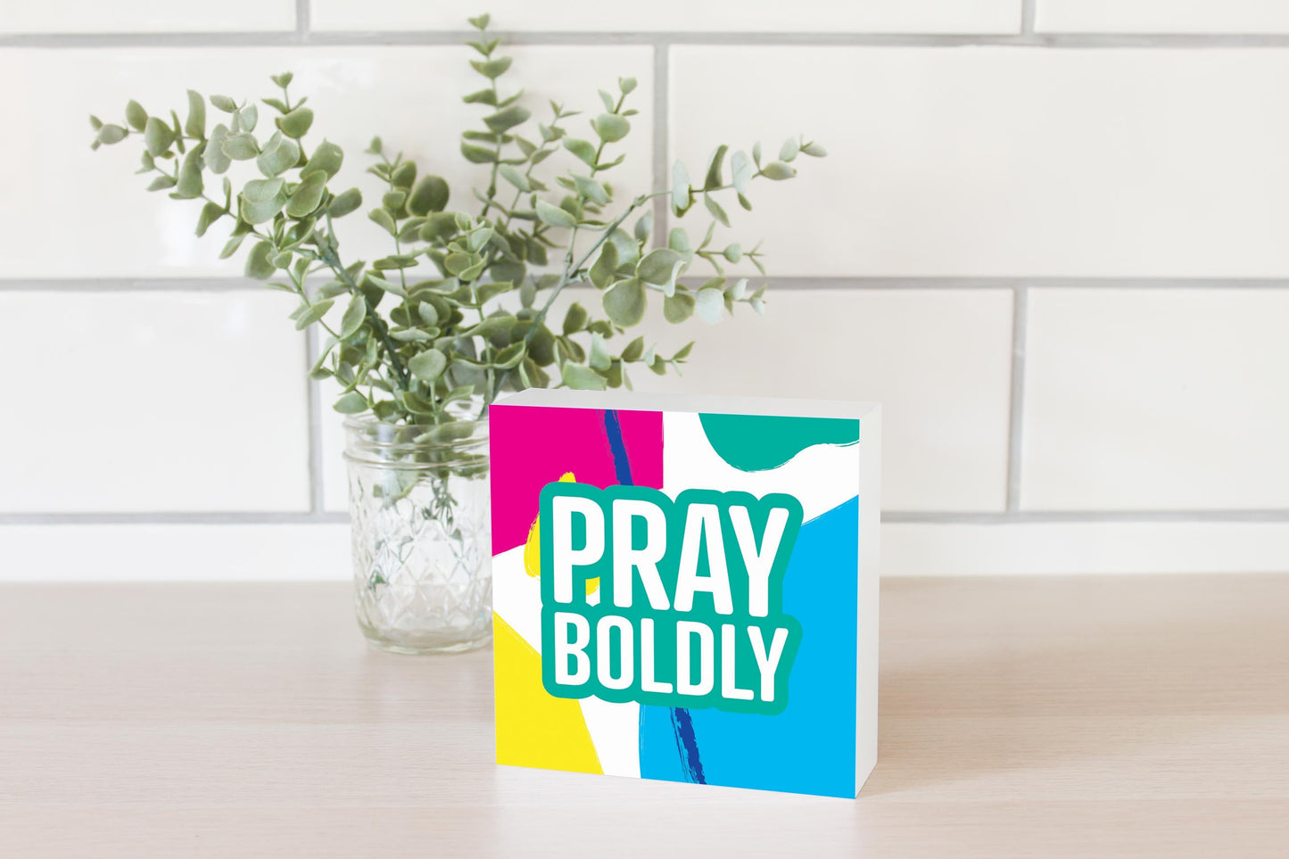 Pray Boldly Bright Pattern | 5x5