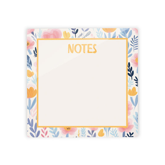 Spring Reminder Yellow Floral Notes | 4x4