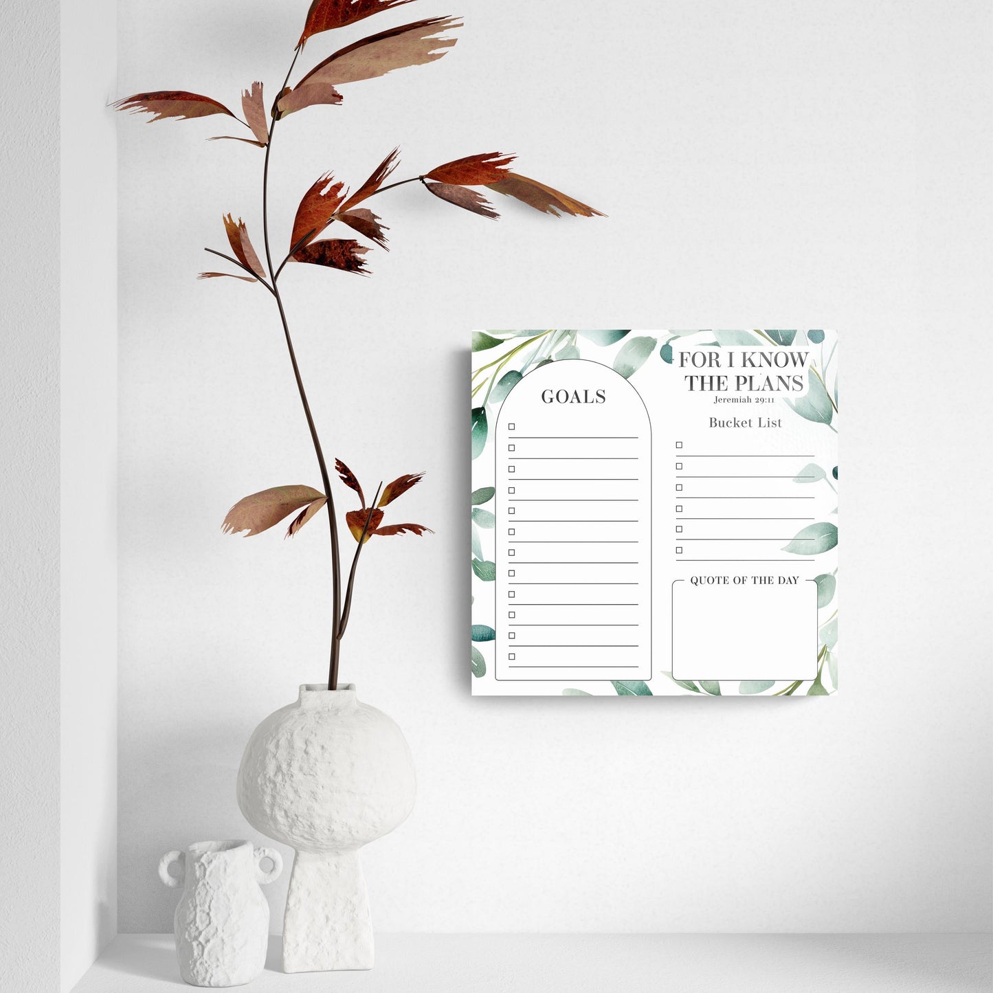 Graduation Tracker Sage Leaves I Know The Plans | 8x8