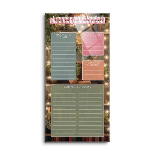 Lighted Book Nook Reading Tracker | 8x16