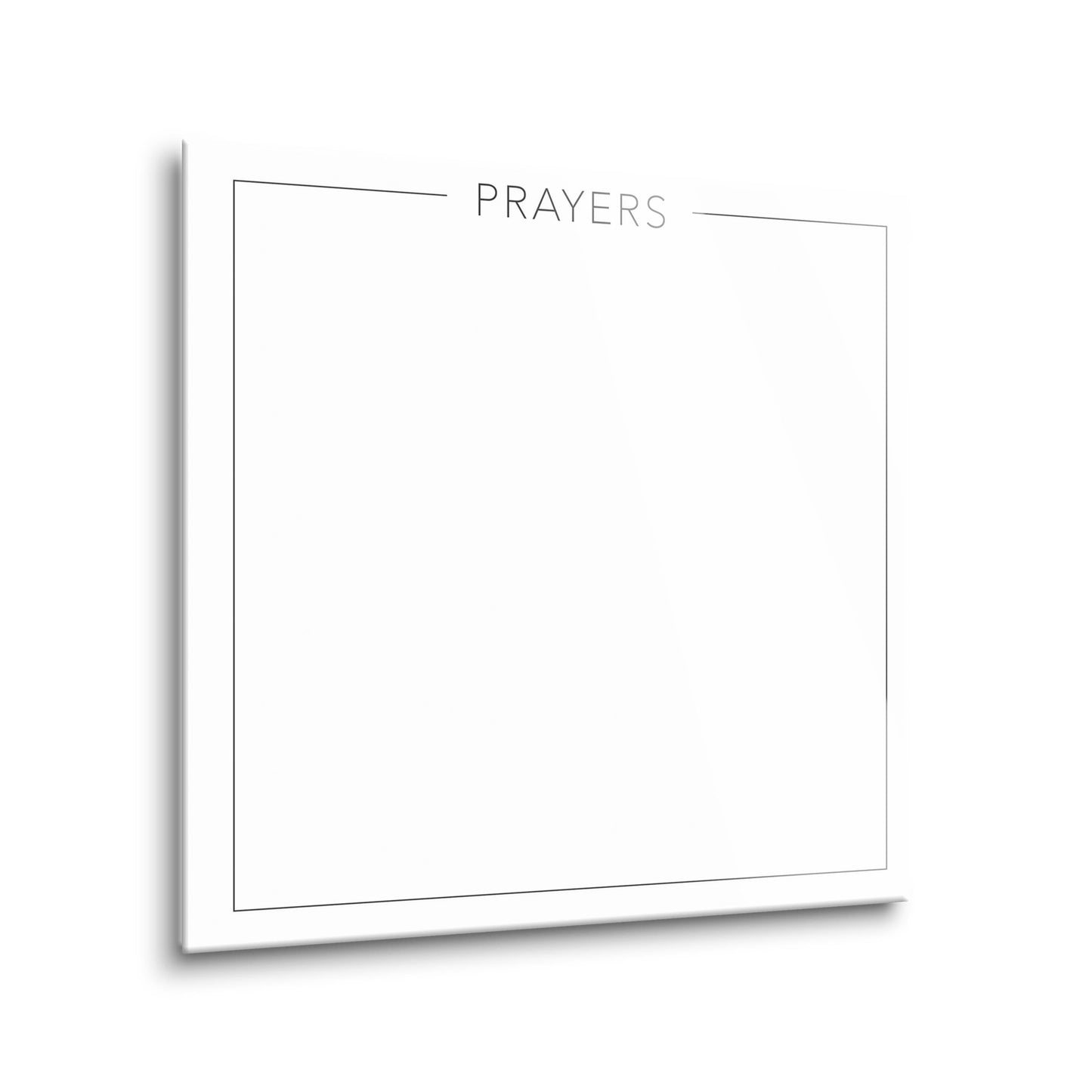 Minimalistic White Prayers | 8x8