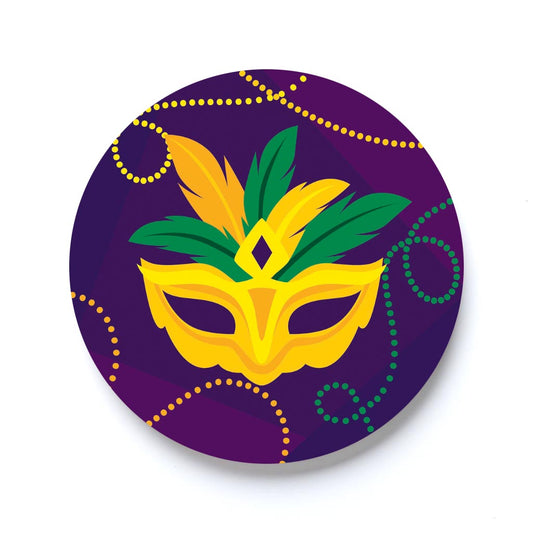 Mardi Gras Mask & Beads | 2.65x2.65