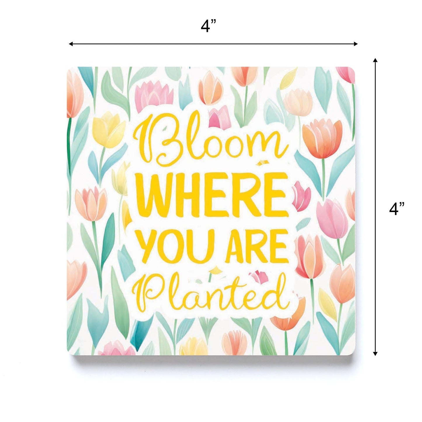 Spring Pastel Bloom Where You Are Planted | 4x4