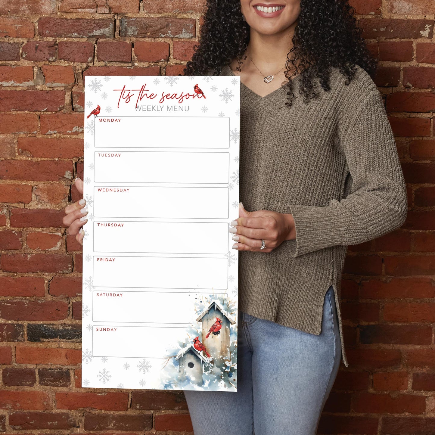 Classic Cardinals Menu Board | 12x24