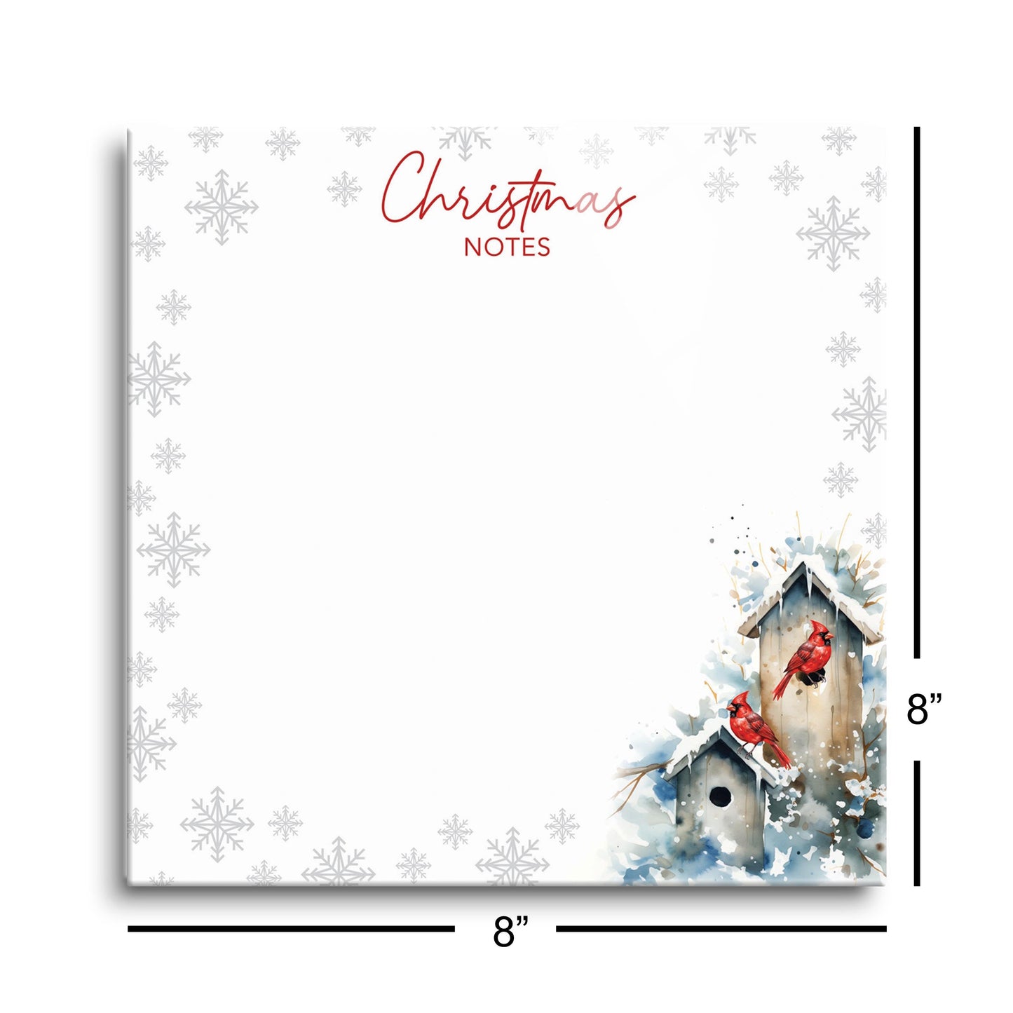 Classic Cardinals Christmas Notes | 8x8