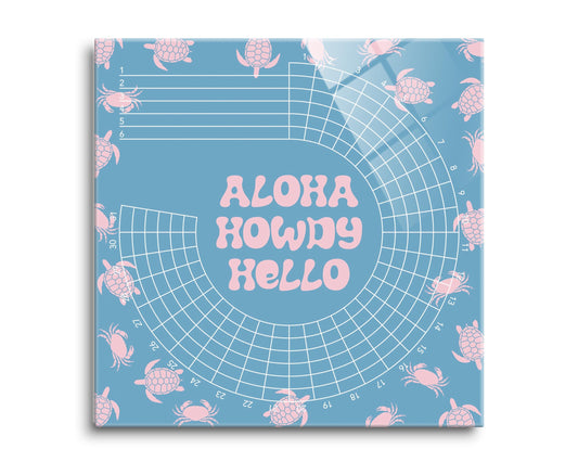 Coastal Aloha Howdy Hello | 8x8