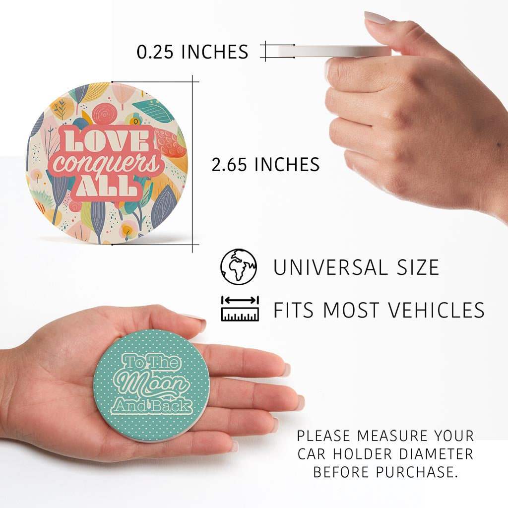 Valentine's Offset Car Coaster Set 1 | 2.65x2.65