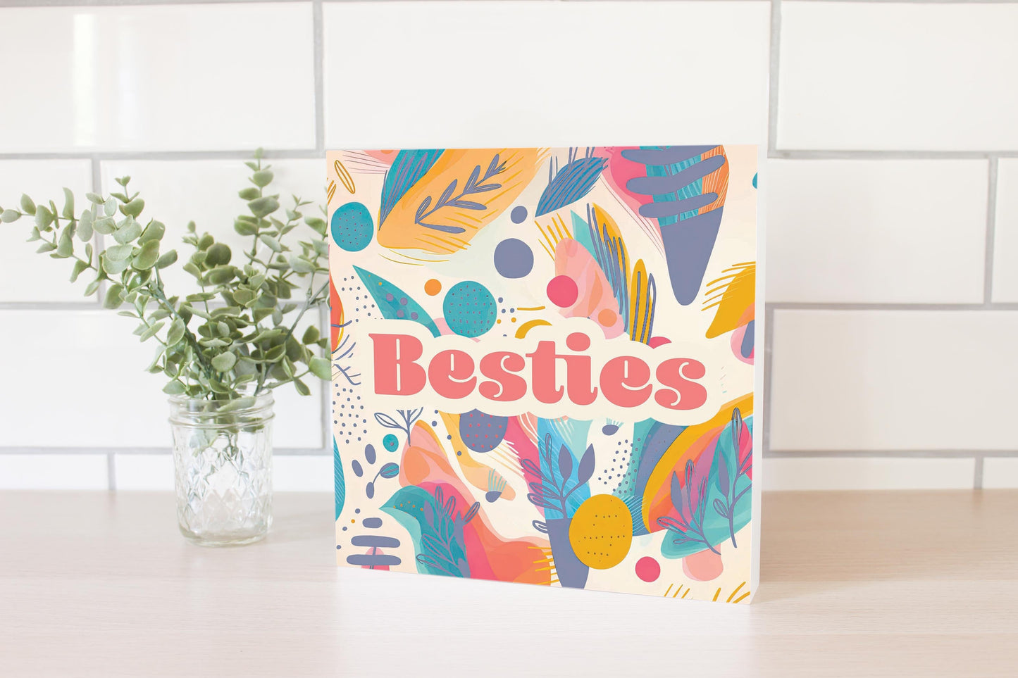Valentine's Day Besties Abstract Pattern | 10x10