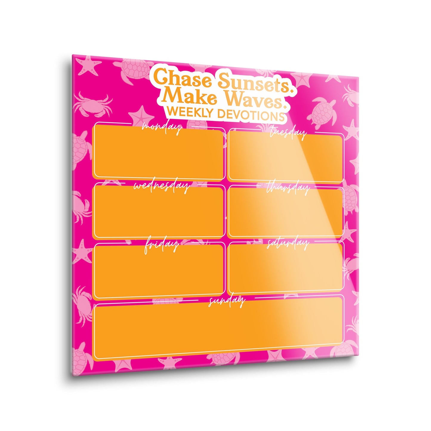 Coastal Chase Sunsets Make Waves Weekly Devotions | 8x8