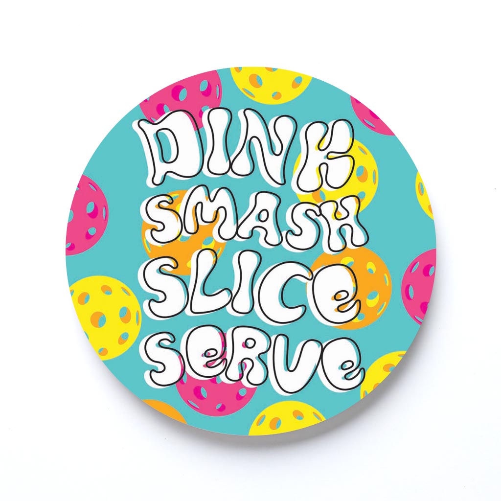 Neon Pickleball Dinnk Smash Slice Serve | 4x4